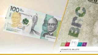 Conozca los elementos de seguridad del nuevo billete de 100 mil pesos [upl. by Anaes]