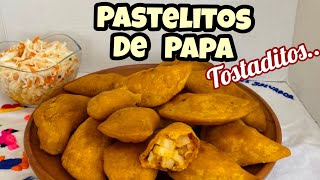 Como hacer PASTELITOS DE PAPA bien CRUJIENTES de pueblo Secreto que no falla [upl. by Berlinda]