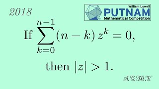 William Lowell Putnam Mathematical Competition 2018 problem B2 [upl. by Yesrej824]