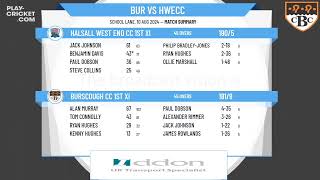 Burscough CC 1st XI v Halsall West End CC 1st XI [upl. by Aikrahs]