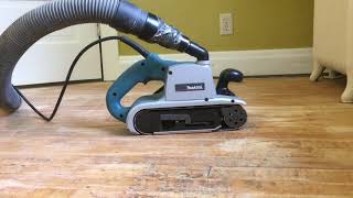 makita 9403 test hardwood floor maple [upl. by Hippel416]