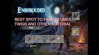 Enshrouded  Best spot to farm arrow material  Plumes and twigs and other stuff [upl. by Aerona179]