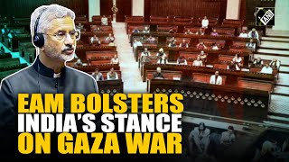 Israel stood by us Jaishankar counters tough questions from oppn over India’s stance on Gaza issue [upl. by Sandi353]