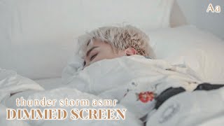 sleep with your boyfriend hoseok  rain thunder and breathing asmr [upl. by Lonyer]