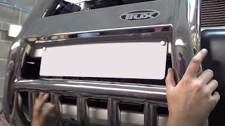 Mitsubishi Shogun Mk7 ABarBull BarNudge Bar Fitting amp Installation [upl. by Nylareg]