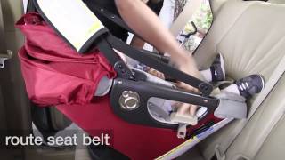 Orbit How Installing the Infant Car Seat G2G3 without the Car Seat Base [upl. by Edahsalof36]