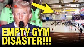 YIKES Trump Gives DISASTER Michigan Speech in EMPTY GYM [upl. by Lib]