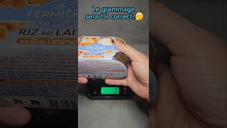 Test du poids rizaulait fermiere estce vraiment exact shorts france français fyp mrgrammage [upl. by Susi852]