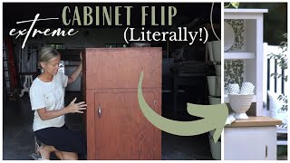 Cabinet Makeover  DIY Vintage Cabinet  Furniture Flip  Repurposed Furniture [upl. by Giza]