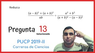 Examen de admisión Católica 2019 2 PUCP 2019II – Pregunta 13  Productos Notables Legendre [upl. by Hako172]