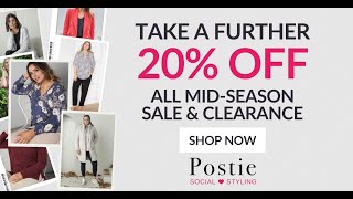 Unmissable Postie Fashion Sale  20 Off All Clearance amp MidSeason Womens Clothing Deals [upl. by Yvonner]