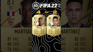 Martial vs MartinezFIFA Comparisons [upl. by Irahcaz548]