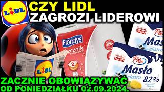 𝐋𝐈𝐃𝐋 😃 Gazetka Promocyjna od Poniedziałku 02092024 [upl. by Esidnac]