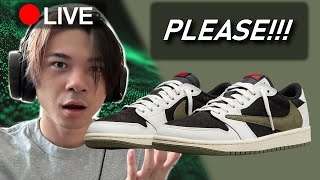 🔴LIVE  Jordan 1 Low Travis Scott Olive LIVE COP  PLEASEE [upl. by Mya131]