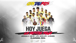 LIGA FUTVE FUTSAL 1  TORNEO CLAUSURA  JORNADA 3 I P1  CENTAUROS DE CARACAS vs ESTACIÓN  ENVIVO [upl. by Yenmor]