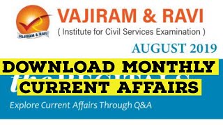 How to download Vajiram and Ravi current affairs free pdfReview monthly magazine🔥 [upl. by Nednerb733]