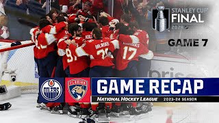 Gm 7 Oilers  Panthers 624  NHL Highlights  2024 Stanley Cup Final [upl. by Elton]