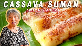 Suman Kamoteng Kahoy  Cassava Recipe [upl. by Bruis35]