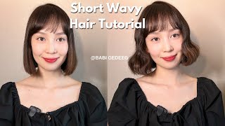 Short Wavy Hair Tutorial  Богино үсээ яаж янзлахаа мэдэхгүй байна уу [upl. by Initof]