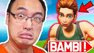 JE SUIS DEVENU LE PLUS GROS BAMBI SUR FORTNITE [upl. by Merce377]