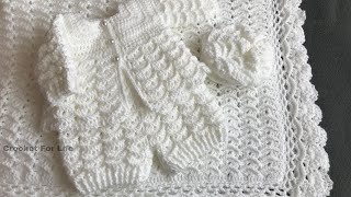 Easy crochet baby cardigancrochet for life 0308 [upl. by Ettezoj]