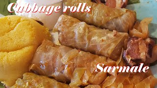 Sarmale in foi de varza murata  Cabbage rolls [upl. by Yemarej]