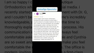 Invisalign Google Review at Jet Boutique Orthodontics [upl. by Siobhan]