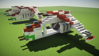 Minecraft Republic Gunship LAAT Star Wars Tutorial [upl. by Menzies]