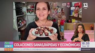 Connie Achurra mostró ideas de colaciones sanas rápidas y económicas  Aquí Somos Todos [upl. by Zullo]