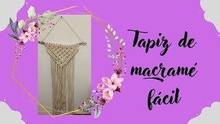 Tapiz de macramé Fácil [upl. by Burris]