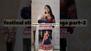 Festive patol design lehenga from Meesho meeshohalfsaree meeshostitchedlehenga trendinglehenga [upl. by Netta]