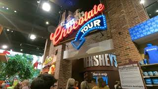 HERSHEYS CHOCOLATE TOUR  Full Chocolate Factory Tour Ride [upl. by Rimas]