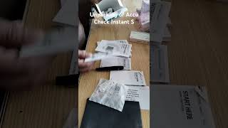 AccuCheck Instant S Unpacking accuchek medical medicine unpacking [upl. by Ulric]