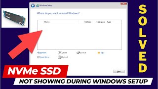 M2 SSD is not showing during Windows Installation  Drive not showing during Windows installation [upl. by Aleet]