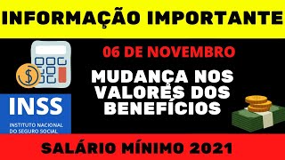 MUDANÇA NOS VALORES DOS BENEFÍCIOS INSS  AUMENTO NAS APOSENTADORIAS PENSÕES E BPC  0611 [upl. by Albrecht184]