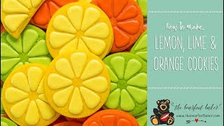 How to Make Lemon Lime and Orange Cookies [upl. by Etnovert605]