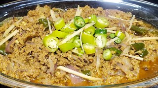 Delicious Hari Mirch Keema Recipe By Rafoodcorner 👌 [upl. by Lairbag]