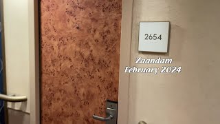 Zaandam room 2654 review Holland America Deck 2 [upl. by Ynos]