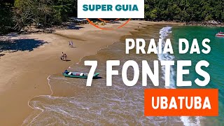 Praia das 7 Fontes Ubatuba  Conheça esse paraíso em incríveis passeios de lancha ou escuna [upl. by Aillicirp405]