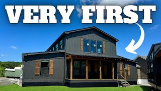 FIRST EVER barndominiummobile home This will CHANGE the GAME Prefab House Tour [upl. by Enrahs223]