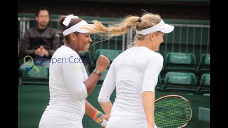 Bouchard and Townsend win Wimby junior dubs [upl. by Iroc]