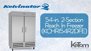 Kelvinator 54in 2Section Reach In Freezer KCHRI54R2DFE [upl. by Yelyah896]