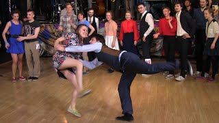 Fast Tempo Part of Lindy Hop Advanced Final Jam at Russian Swing Dance Championship 2015 [upl. by Athey]