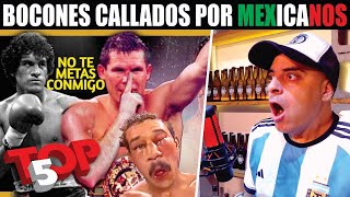 HUMILLACIÓN TOTAL🥊 TOP 5 Boxeadores BOCONES CALLADOS por MEXICANOS [upl. by Assilat]