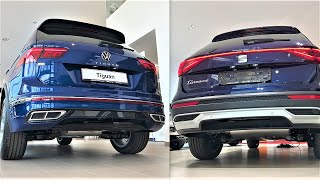 New Volkswagen TIGUAN 2023 vs New Seat TARRACO 2023  STARTUP and Revs comparison [upl. by Nommad851]