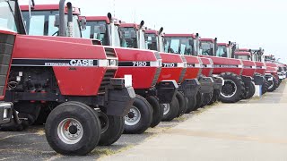 100 Years of Farmall Tractors Lineup at Half Century of Progress Show 2023 [upl. by Ellehcim532]