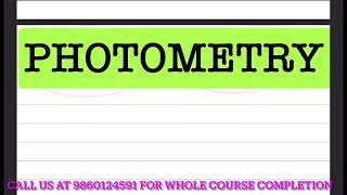 OPTICS 4 Photometry  Physics Crash Course  CEE CLASSES NEPAL [upl. by Reinke]