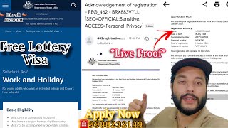 Australia🇦🇺Free lottery Visa 2024 31October Deadline😱fees problem immi account error ✅ Apply Now [upl. by Ettevroc]