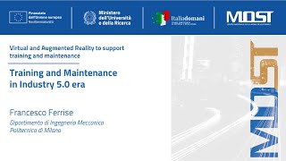 Training and Maintenance in Industry 50 era Francesco Ferrise [upl. by Yanahs]