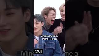 Mingi got a such a beautiful laugh in the world😇hehe 😏 ateez shorts kpop fyp hahaha mingi [upl. by Frederick]